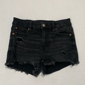 Black American Eagle denim shorts
